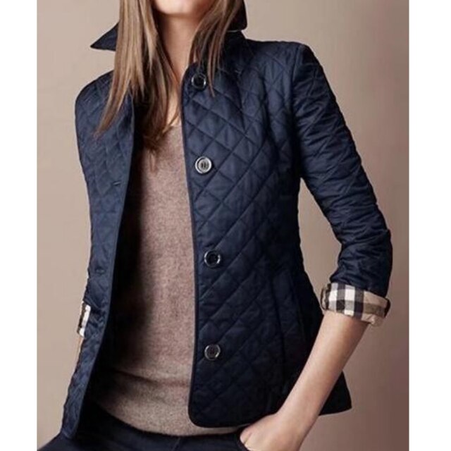 Harper | Ladies Lightweight Padded Button Front Coat
