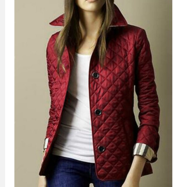 Harper | Ladies Lightweight Padded Button Front Coat