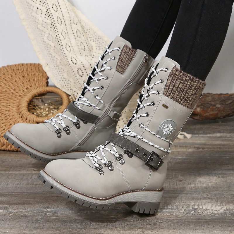 Women's Lace-Up Winter Combat Boots