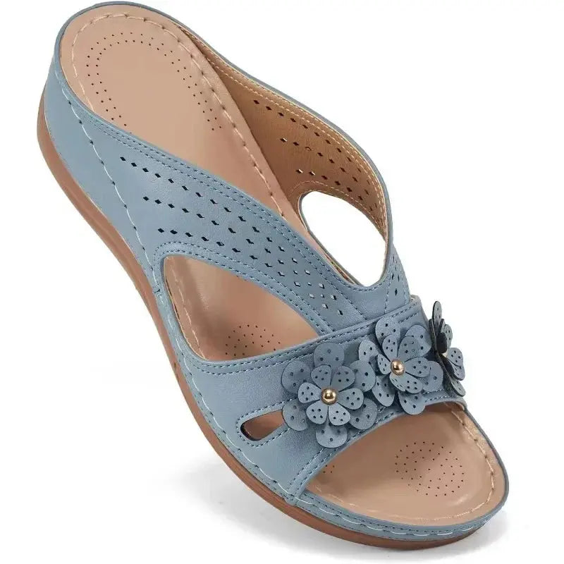 Hollow Wedge Sandals for Women – Stylish & Comfortable White Wedge Heels