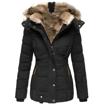 Women's Hooded Puffer Jacket Insulating - VibreMode