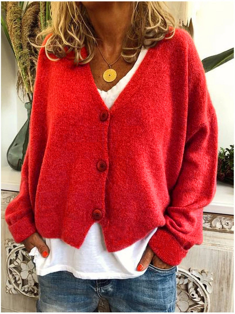 Cozy Women's Knit Sweater Cardigan