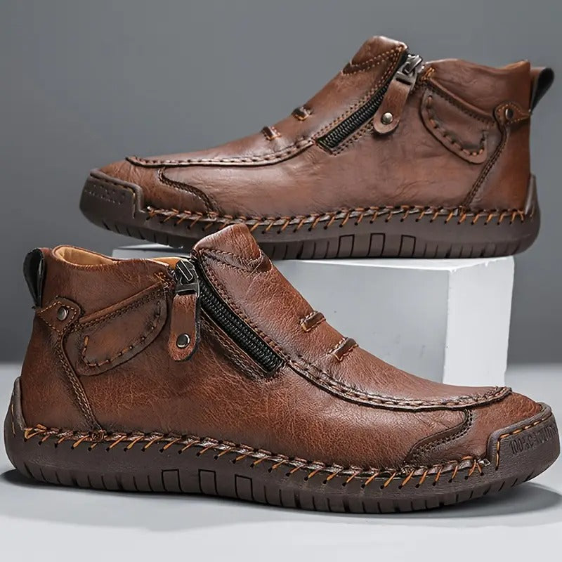 Men's Ankle Boots Zip Closure