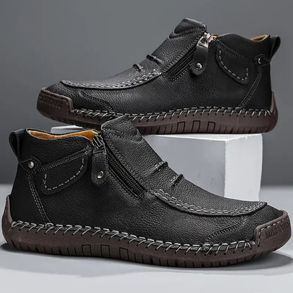 Men's Ankle Boots Zip Closure