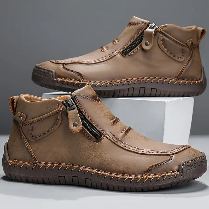 Men's Ankle Boots Zip Closure