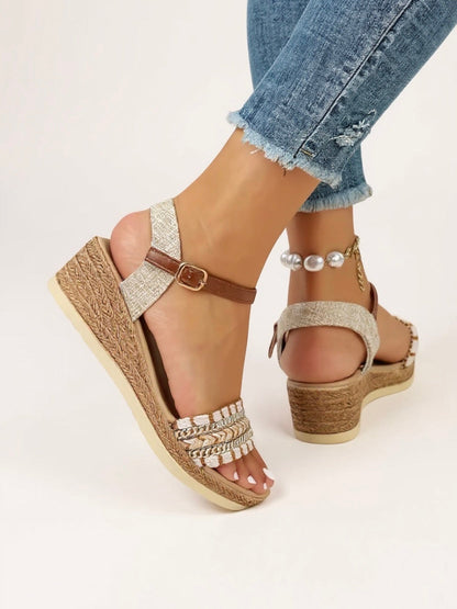 Comfortable Woven Platform Wedge Sandals for Women