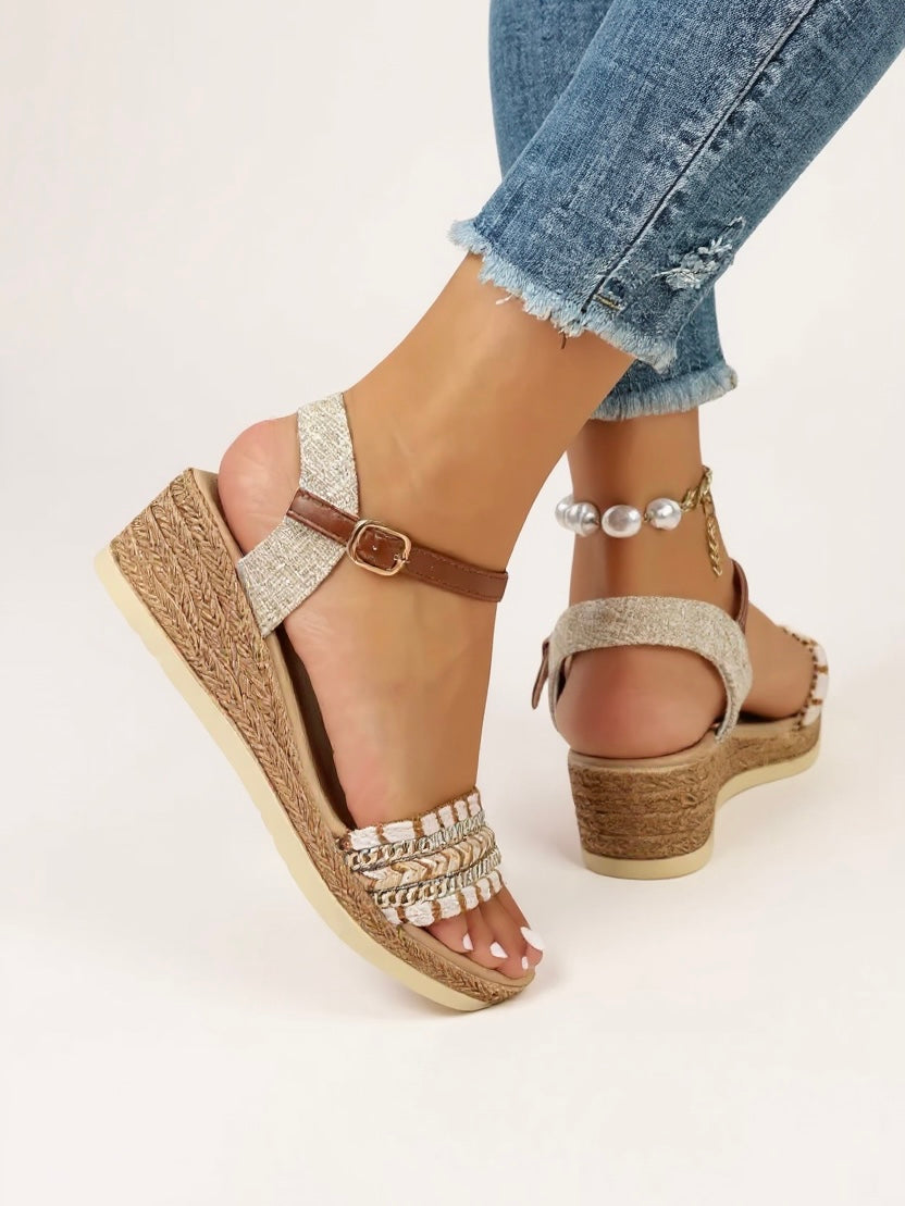 Effie Women's Woven Wedge Sandals