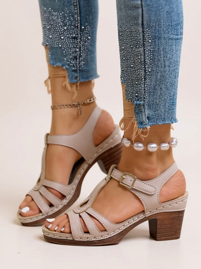 Women's Block Heel Sandals Saffron