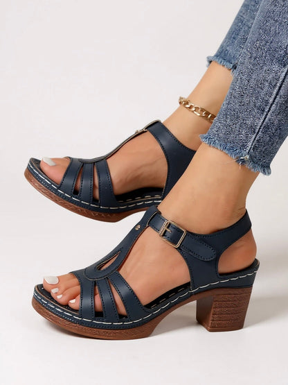 Women's Block Heel Sandals Saffron
