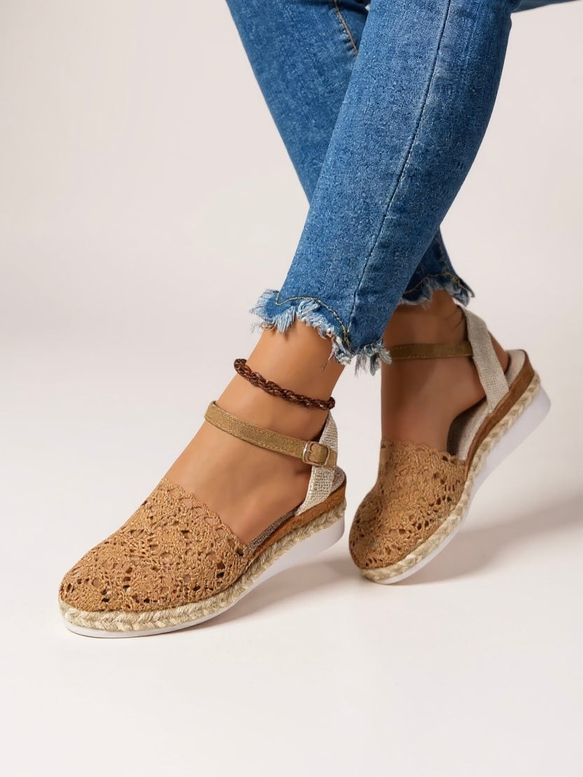 Darby Women's Woven Platform Sandals - VibreMode