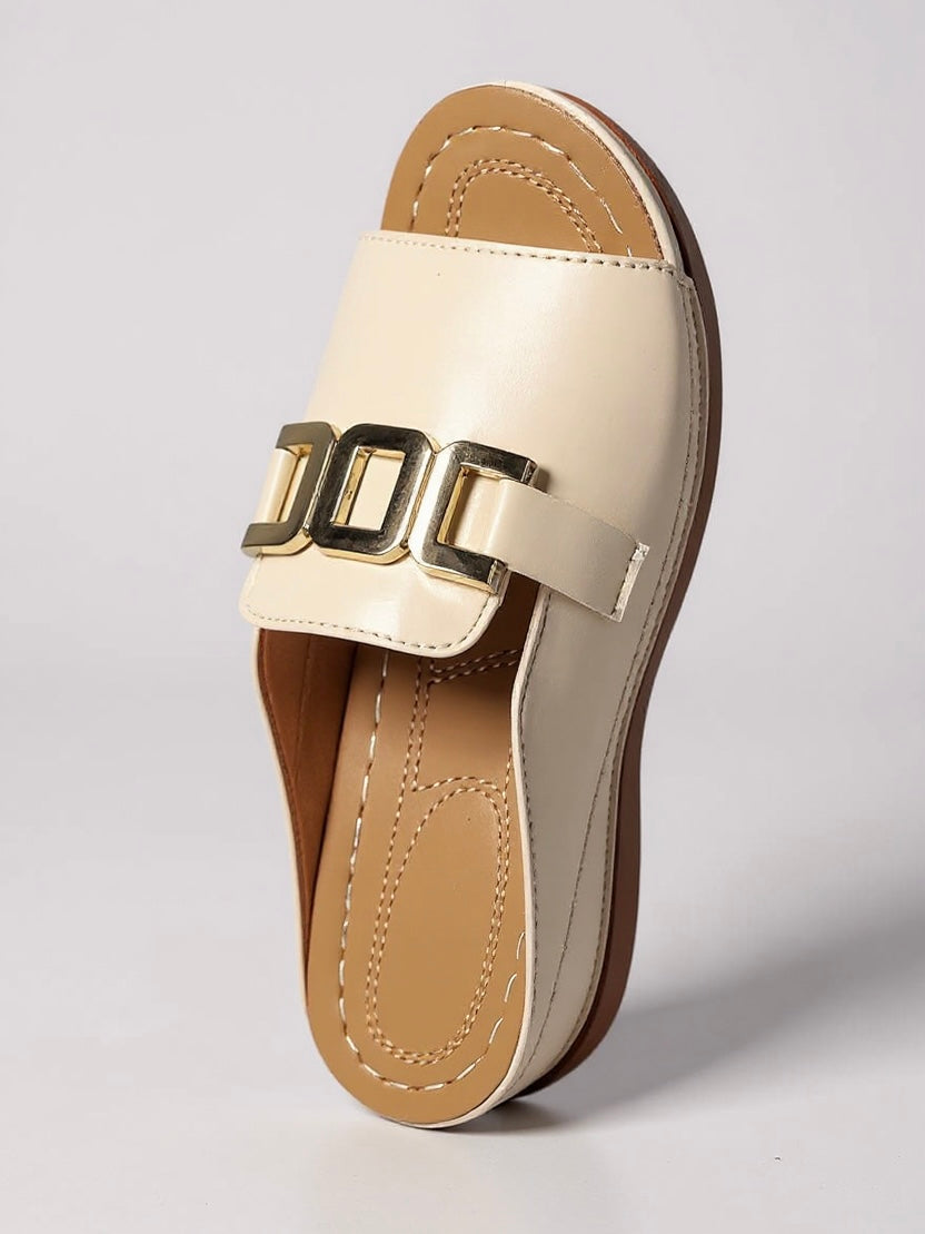 Comfy Women's Buckled Sandal Slides