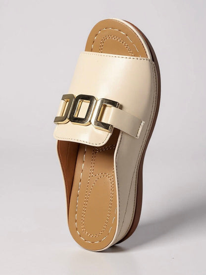 Women's Cushioned Buckle Slides