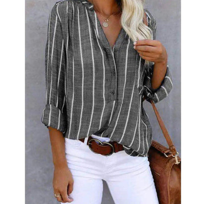 Women's Striped Casual Blouse
