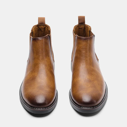 Men's Chelsea Boots Ankle Leather Classic Black