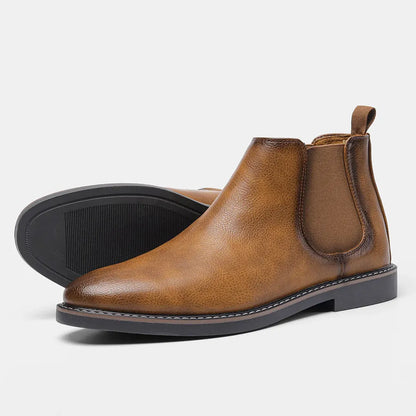Men's Chelsea Boots Ankle Leather Classic Black
