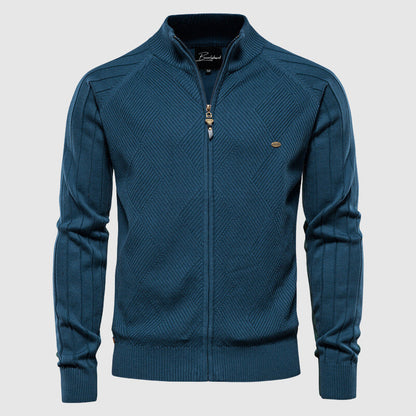 Men's Cotton Full Zip Cardigan Sweater