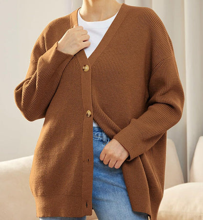 Evelyn | Women’s Winter Knit Casual Button Up  Cardigan Caliboot
