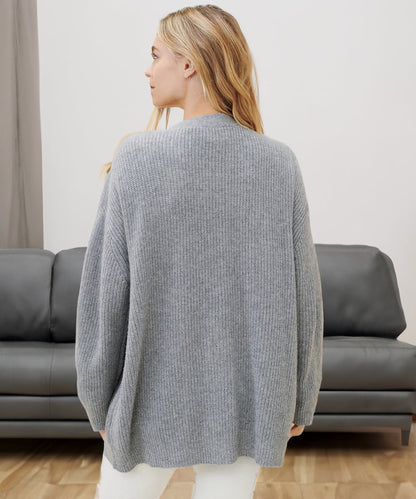 Women's Oversized Cardigan Ribbed Knit Comfortable