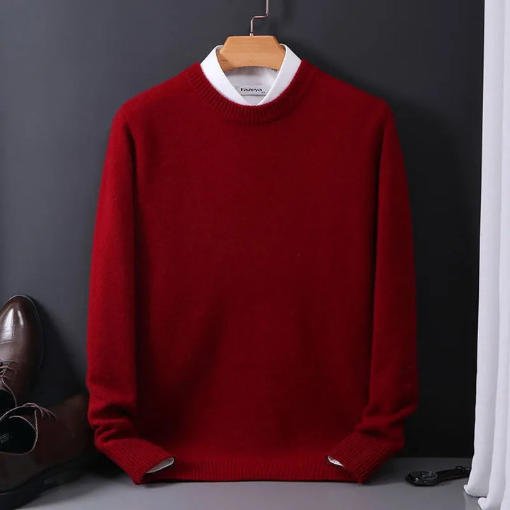 Men's Wool Blend Pullover Sweater - VibreMode