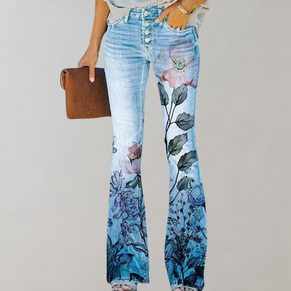 Women's Flare Pants Lightweight Summer