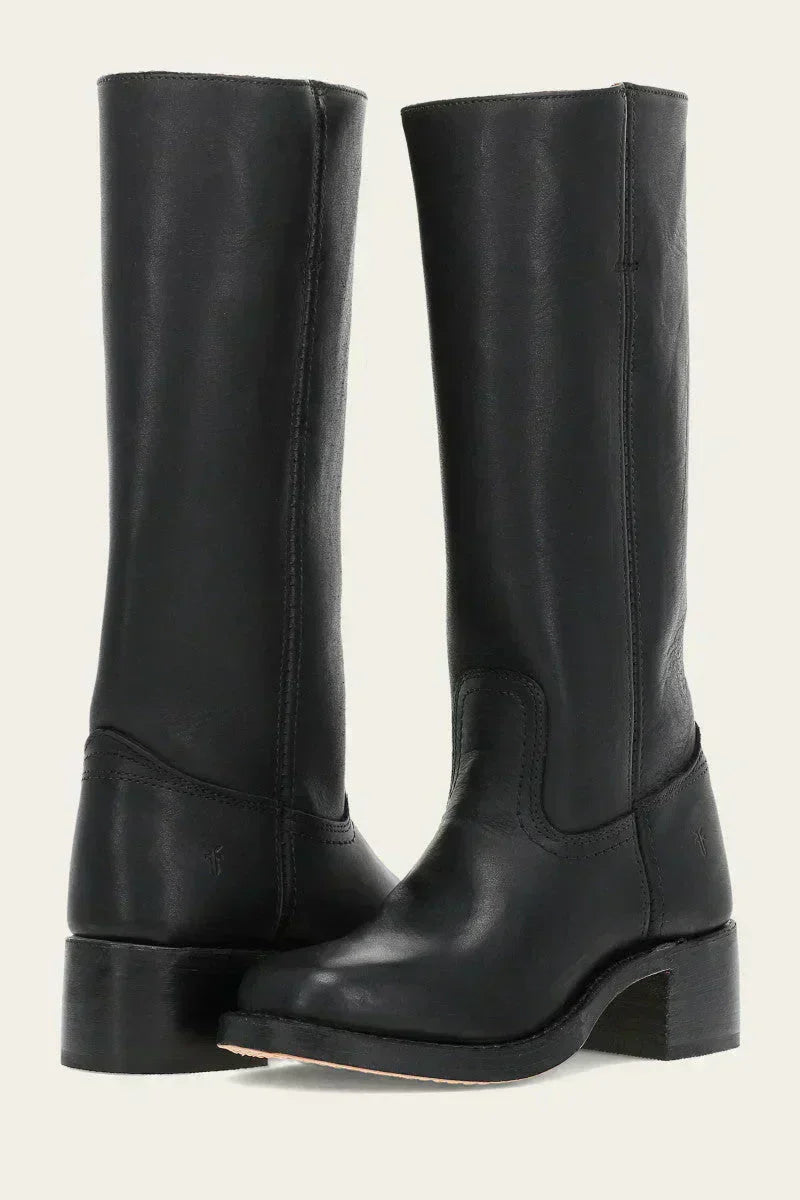 Women's Mid-Calf Boots Closed Toe Block Heel