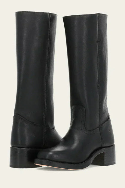 Women's Mid-Calf Boots Closed Toe Block Heel