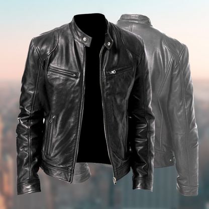 Men's Leather Jacket Timeless Classic Brown