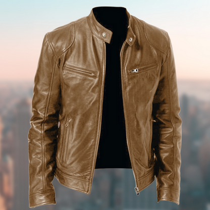 Men's Leather Jacket Timeless Classic Brown