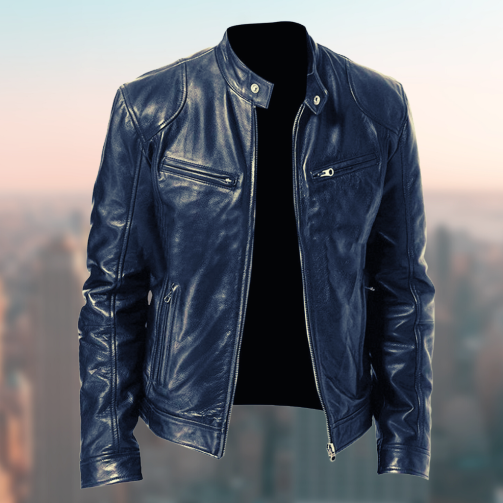 Men's Leather Jacket Timeless Classic Brown