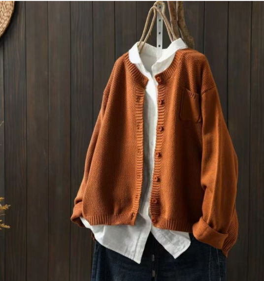 Women's Button Up Cardigan Long Sleeves