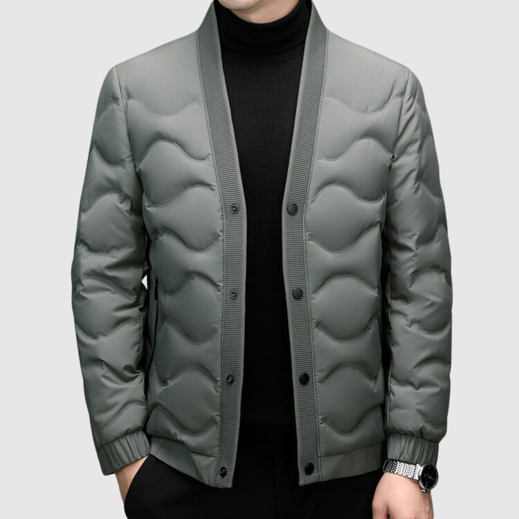 Roberto Russo Down Jacket Lightweight Waterproof Black - VibreMode
