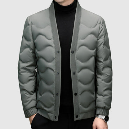 Roberto Russo Down Jacket Lightweight Waterproof Black - VibreMode