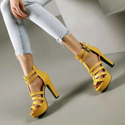 Comfortable Wide Fit Leather Flat Sandals for Women