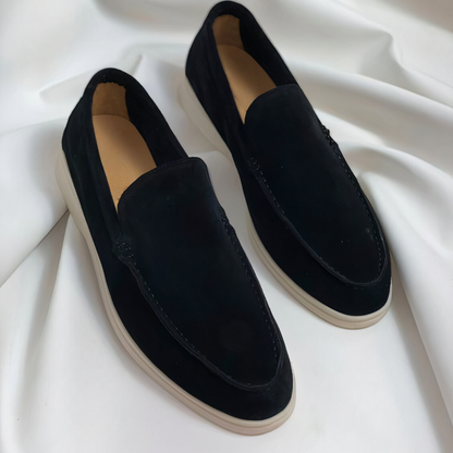 Men's Slip-On Loafers Casual Leather Brown - VibreMode