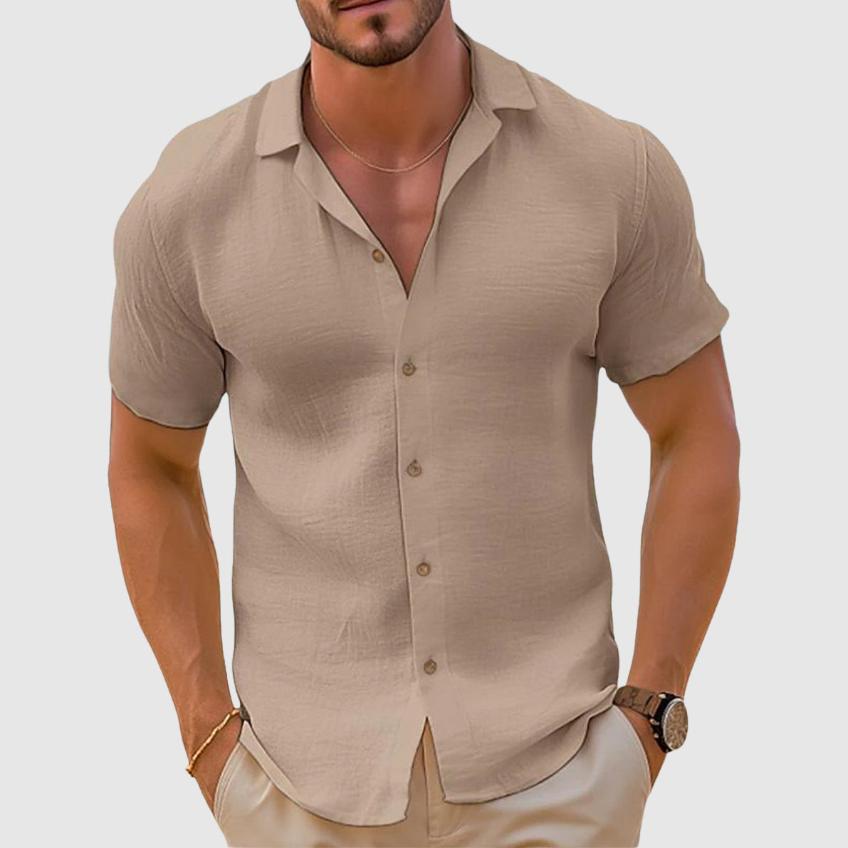 Lorenzo Men's Casual Blouse - VibreMode