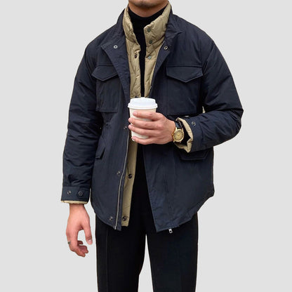 Lorenzo Vitali Men's Vintage Work Jacket Cotton