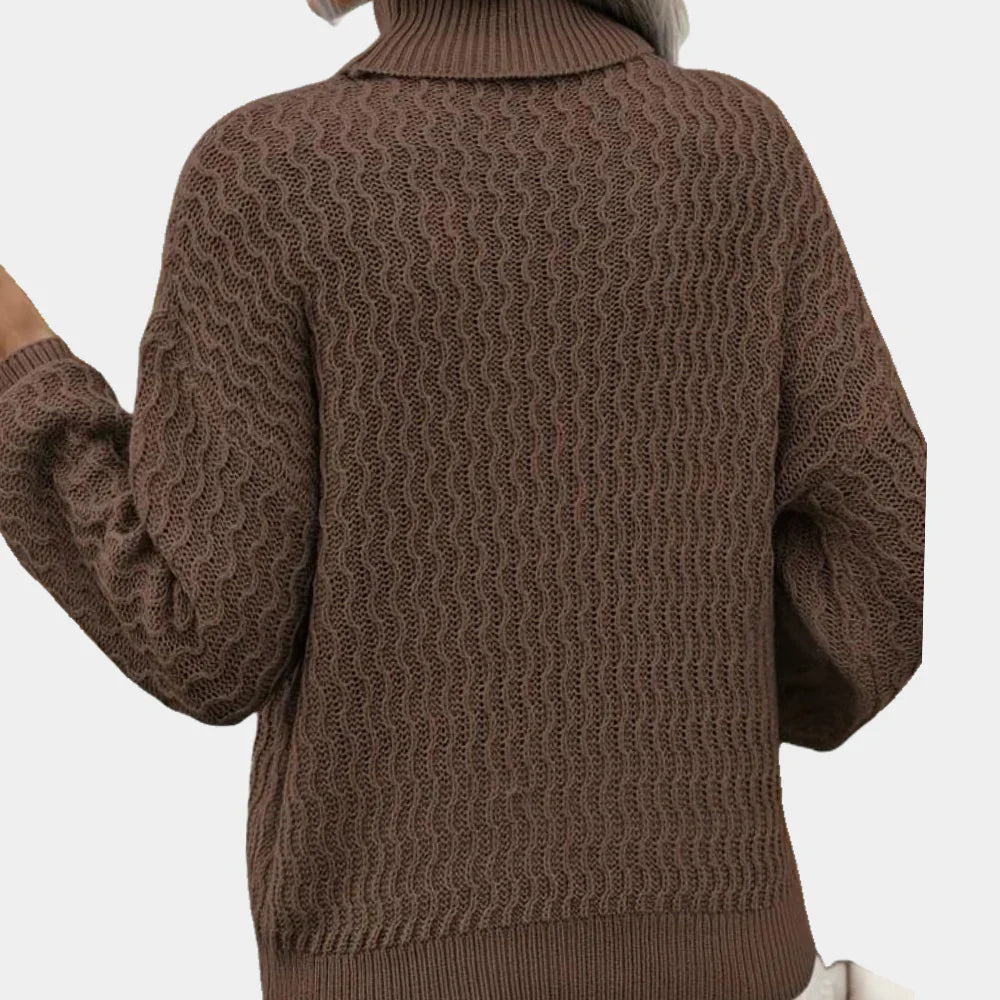 Men's Argyle Turtleneck Sweater