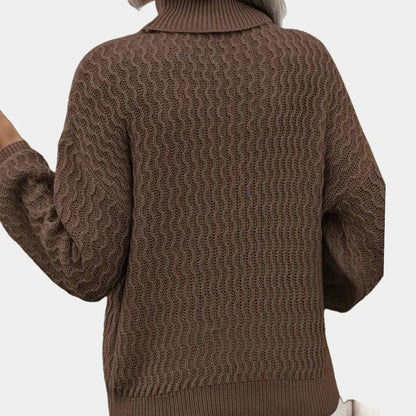 Men's Argyle Turtleneck Sweater