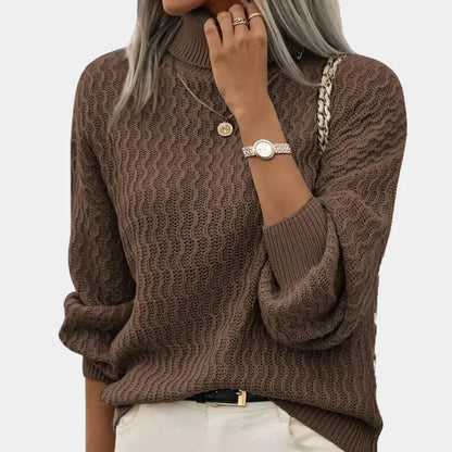 Men's Argyle Turtleneck Sweater - VibreMode