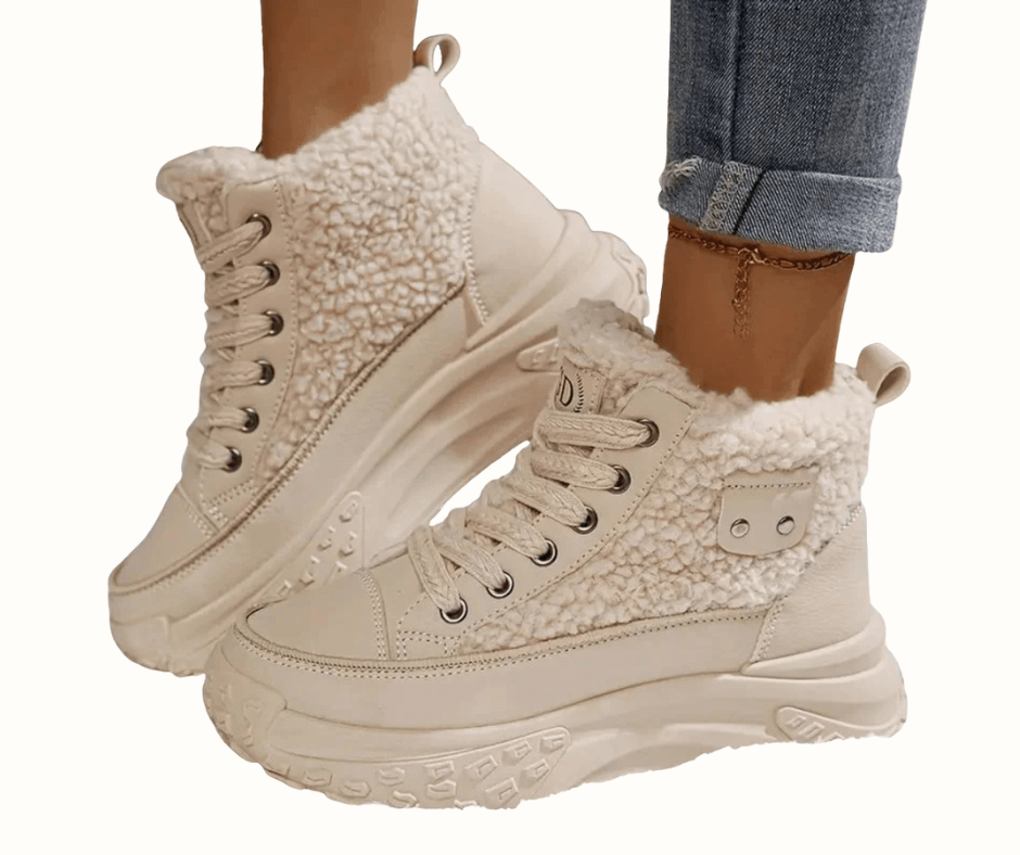 Women's Lace Up Ankle Boots Platform Design - VibreMode