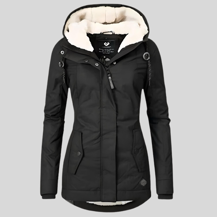 Women's Waterproof Rain Jacket Lightweight Breathable Black