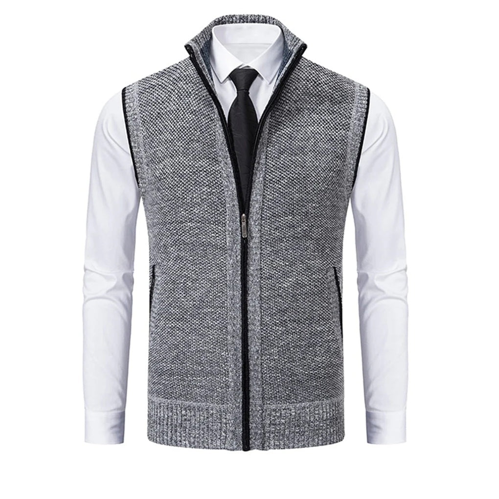 Men's Polished Vest Refined Details