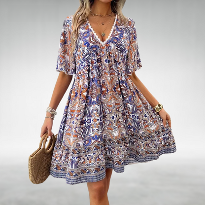 Laurel | Women's Floral Summer Mini Dress Holiday