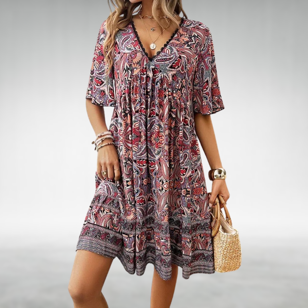 Laurel | Women's Floral Summer Mini Dress Holiday