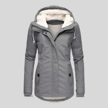 Women's Waterproof Rain Jacket With Hood Extended Back - VibreMode