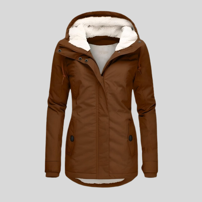 Women's Waterproof Rain Jacket With Hood Extended Back