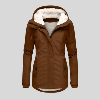 Women's Waterproof Rain Jacket With Hood Extended Back
