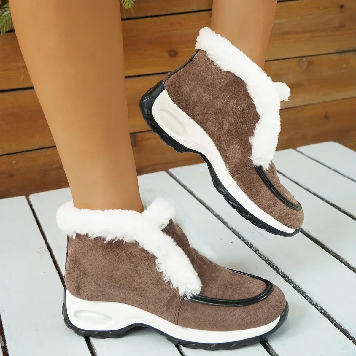 Vegan Leather Ankle Boots