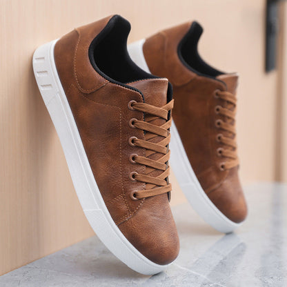 Men's Faux Leather Sneakers
