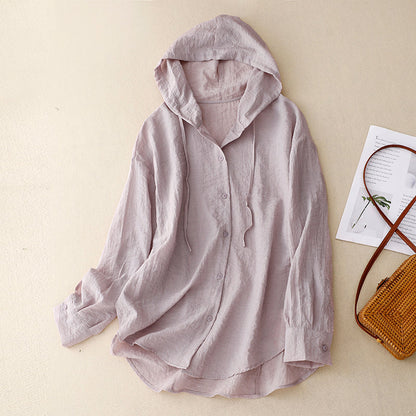 Women's Pullover Hooded Blouse - VibreMode